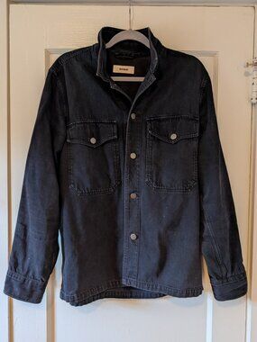 Buck Mason Black Denim Two Pocket Field Shirt M